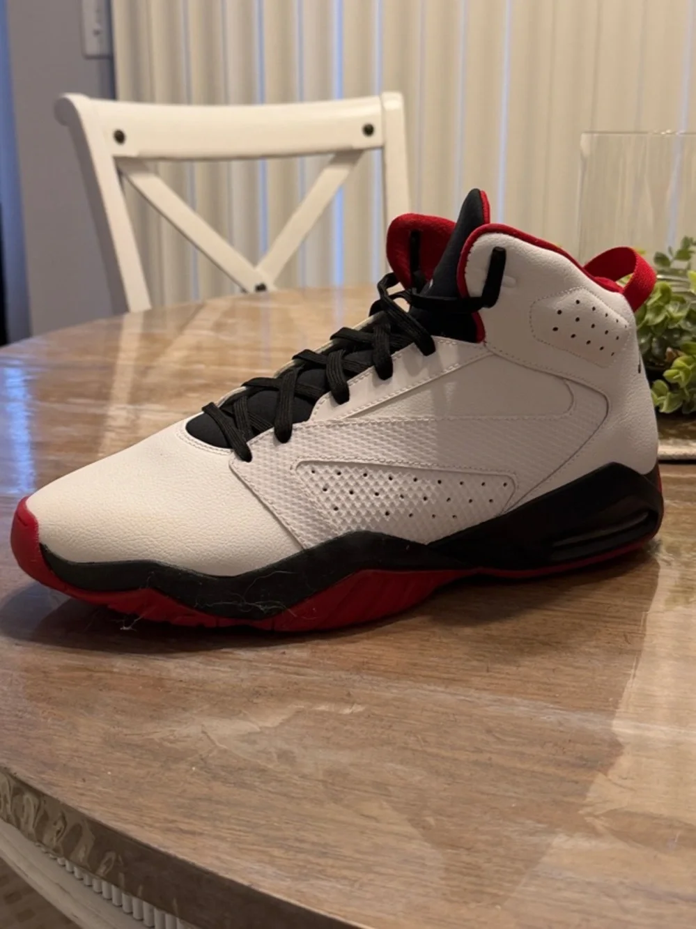 Jordan Lift Off White Black and Red High-Top Sneakers men’s size 14